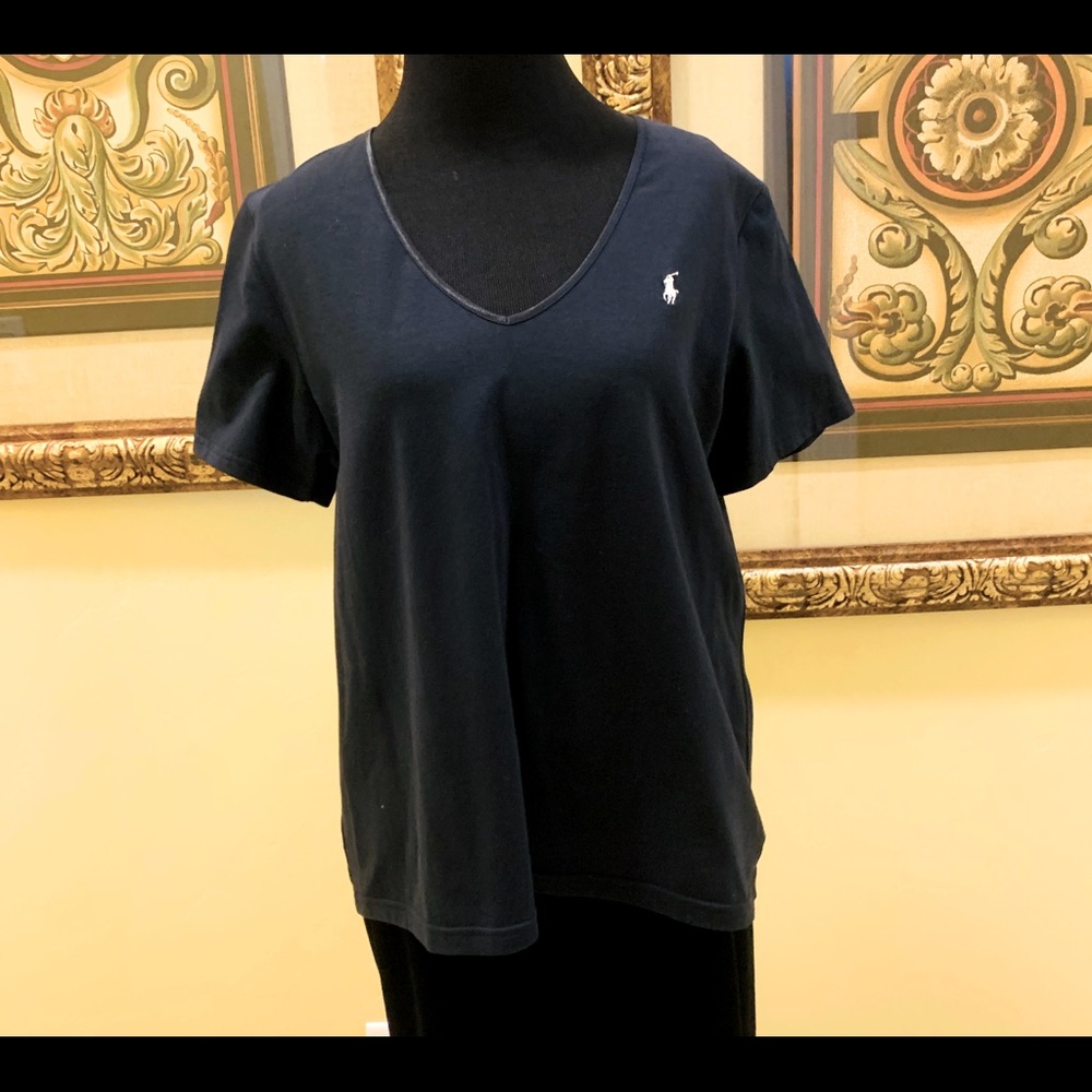 Ralph Lauren sleepwear black tee top size large